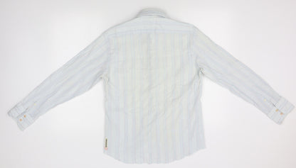 Mens UK Size M Duck and Cover Blue  Button-Up Long Sleeve Casual Shirt