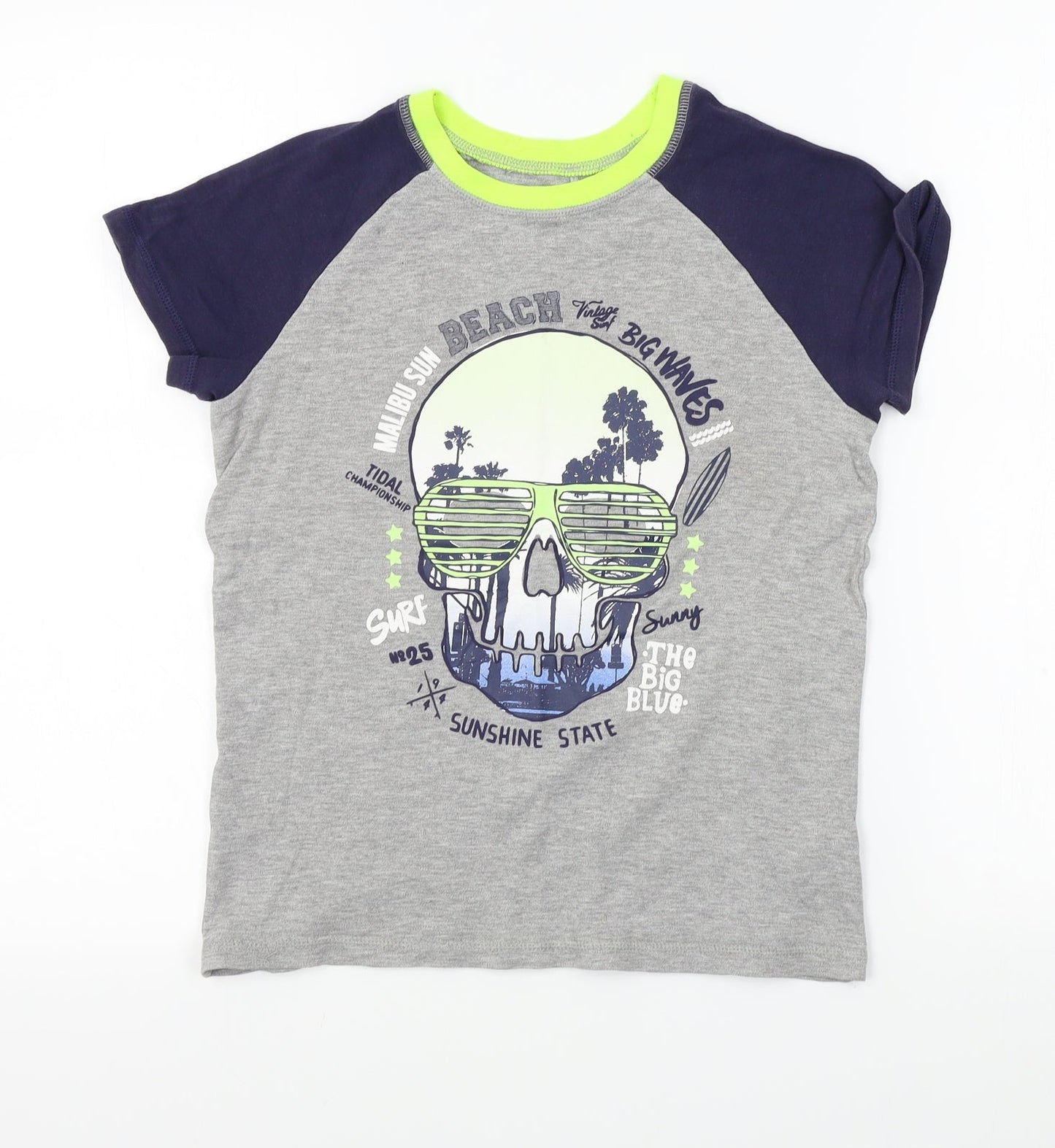 George Boys Grey    Pyjama Top Size 9-10 Years