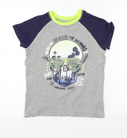 George Boys Grey    Pyjama Top Size 9-10 Years