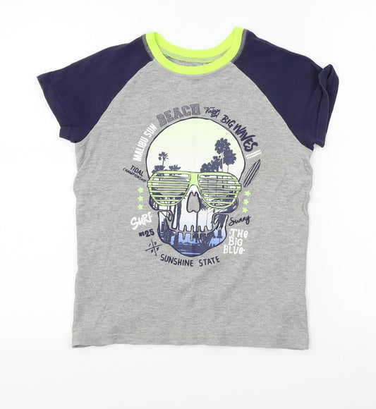 George Boys Grey    Pyjama Top Size 9-10 Years