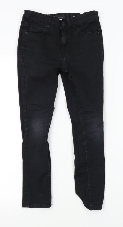 River Island Girls Black   Skinny Jeans Size 8 Years