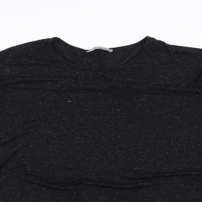 Womens UK Size 10 Atmosphere Black Basic T-Shirt