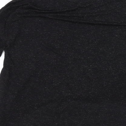 Womens UK Size 10 Atmosphere Black Basic T-Shirt
