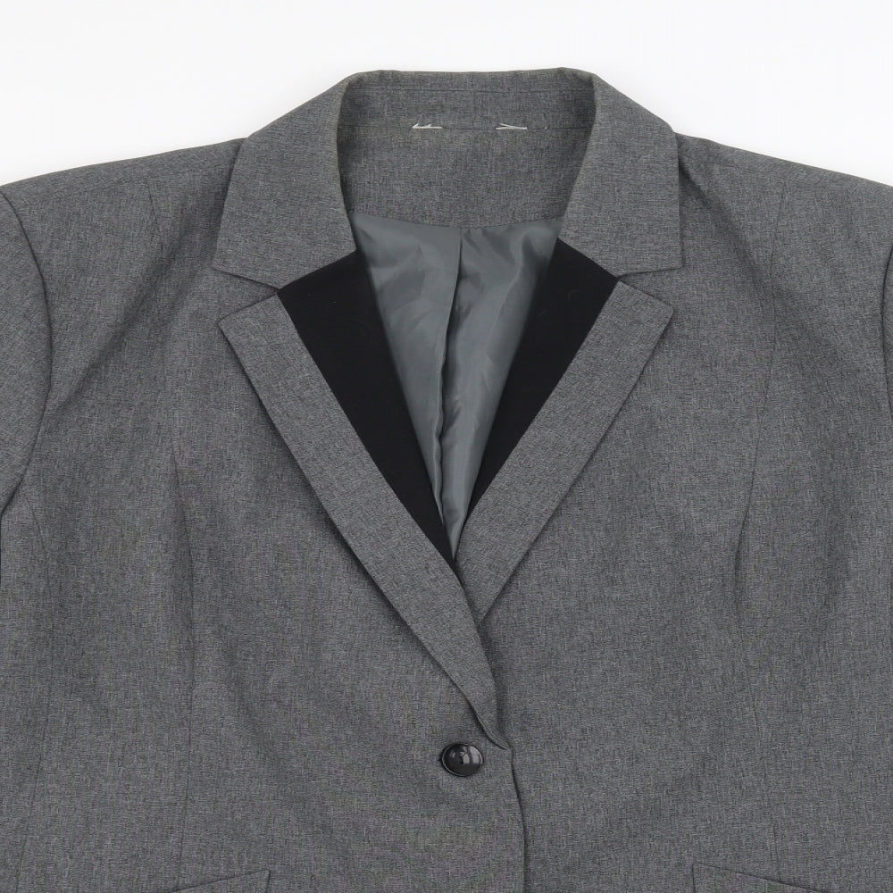 Mens UK Size 44 Preworn Regular Grey Suit Jacket