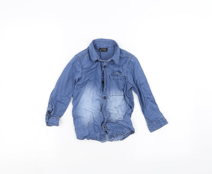 NEXT Girls Blue   Basic Polo Size 2-3 Years