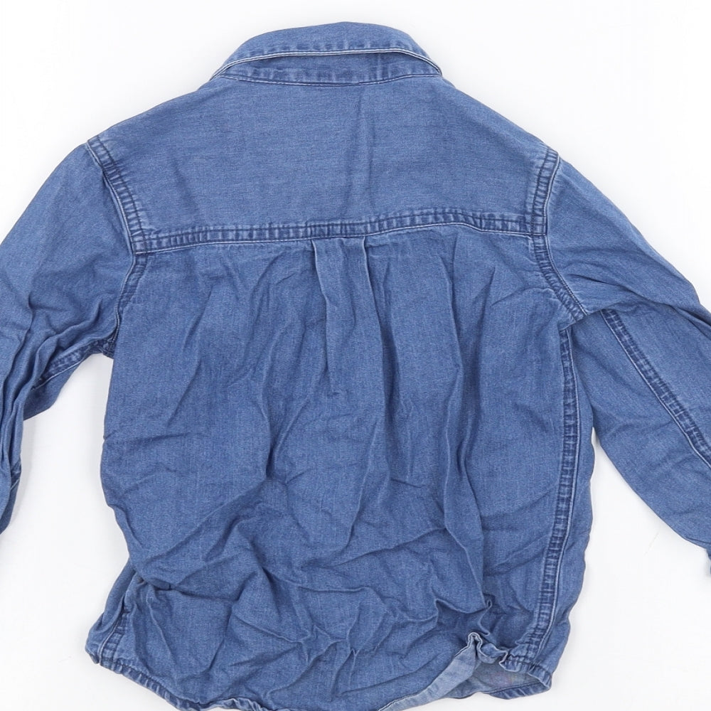 NEXT Girls Blue   Basic Polo Size 2-3 Years