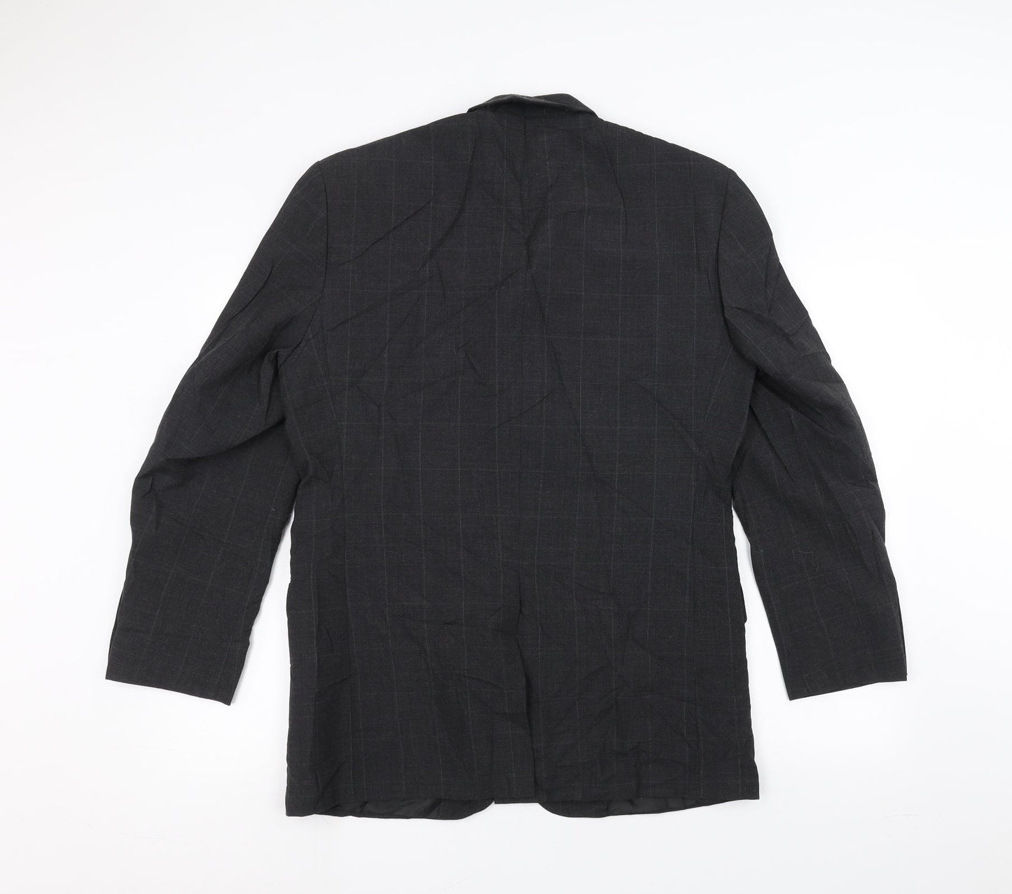 Mens UK Size 38 Preworn Regular Grey Suit Jacket