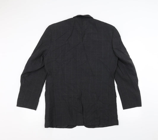 Mens UK Size 38 Preworn Regular Grey Suit Jacket