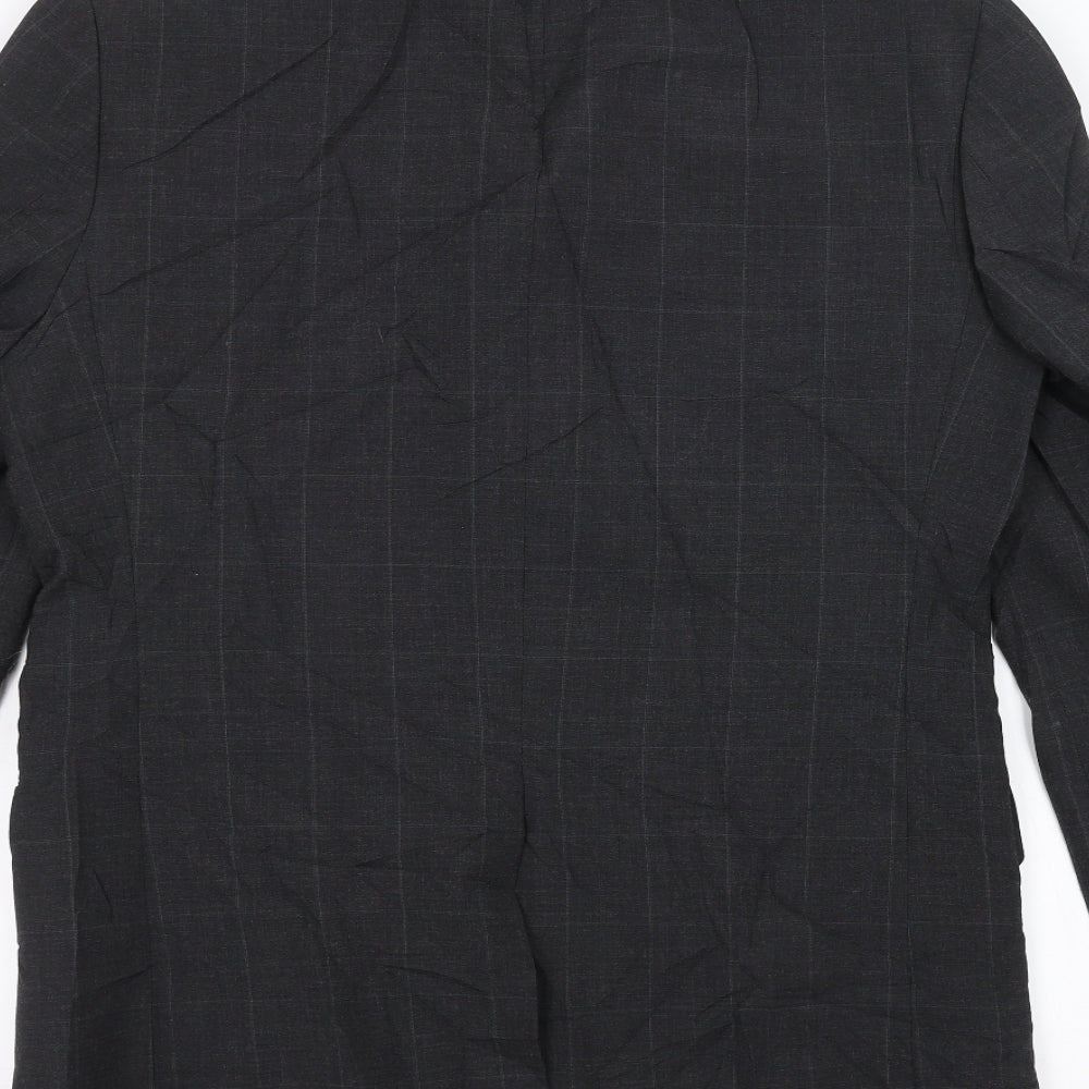 Mens UK Size 38 Preworn Regular Grey Suit Jacket