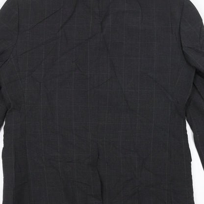 Mens UK Size 38 Preworn Regular Grey Suit Jacket