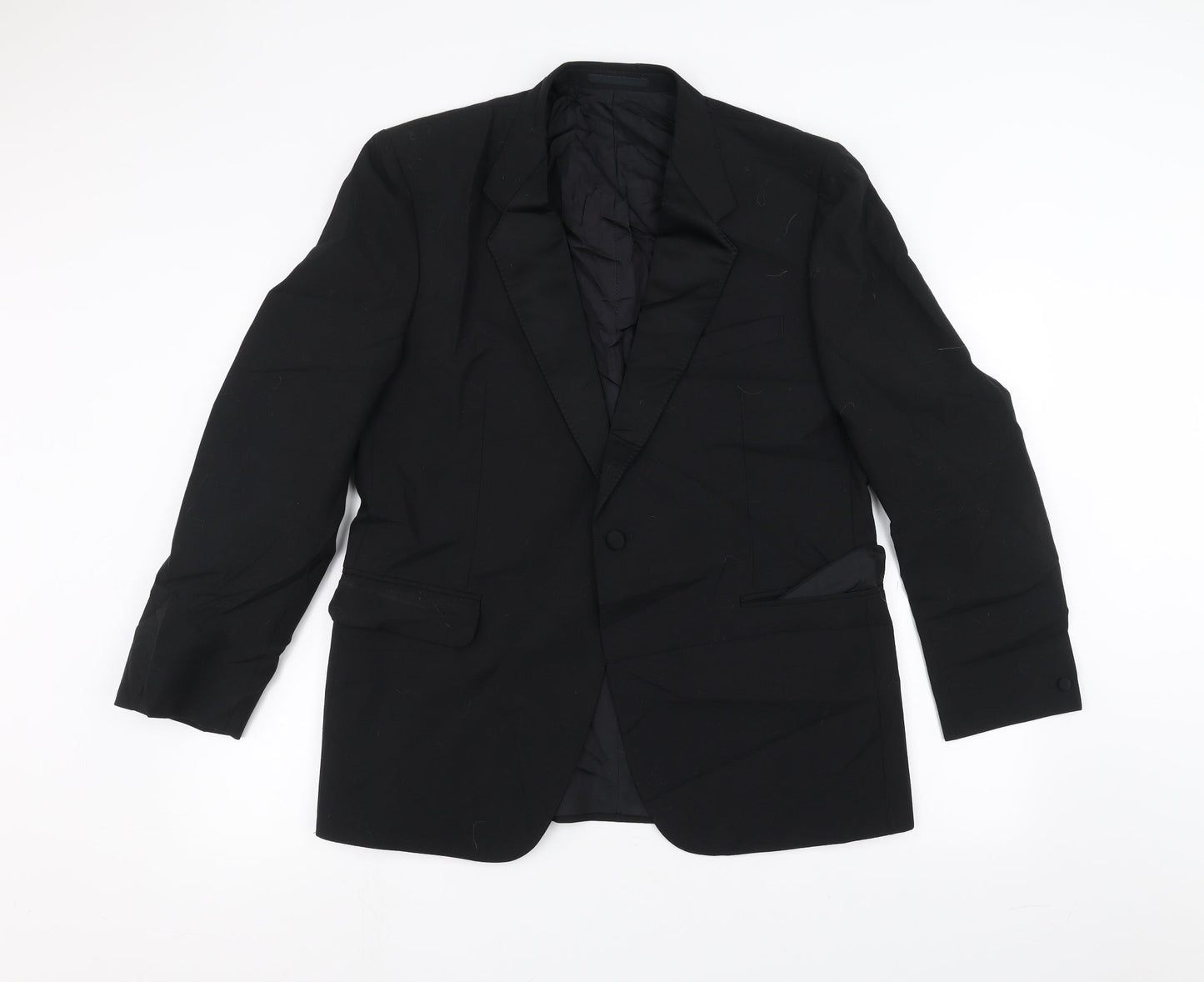 Mens UK Size 38 Preworn Regular Black Suit Jacket
