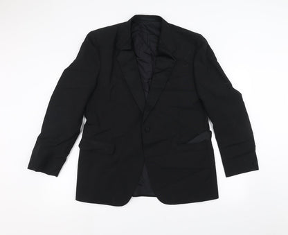 Mens UK Size 38 Preworn Regular Black Suit Jacket