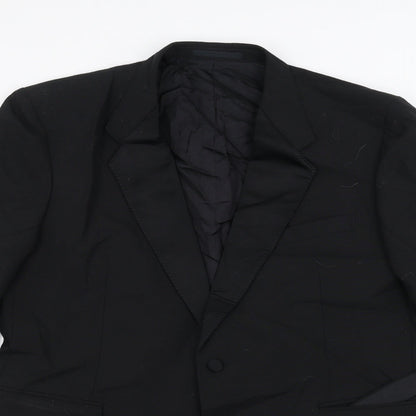 Mens UK Size 38 Preworn Regular Black Suit Jacket