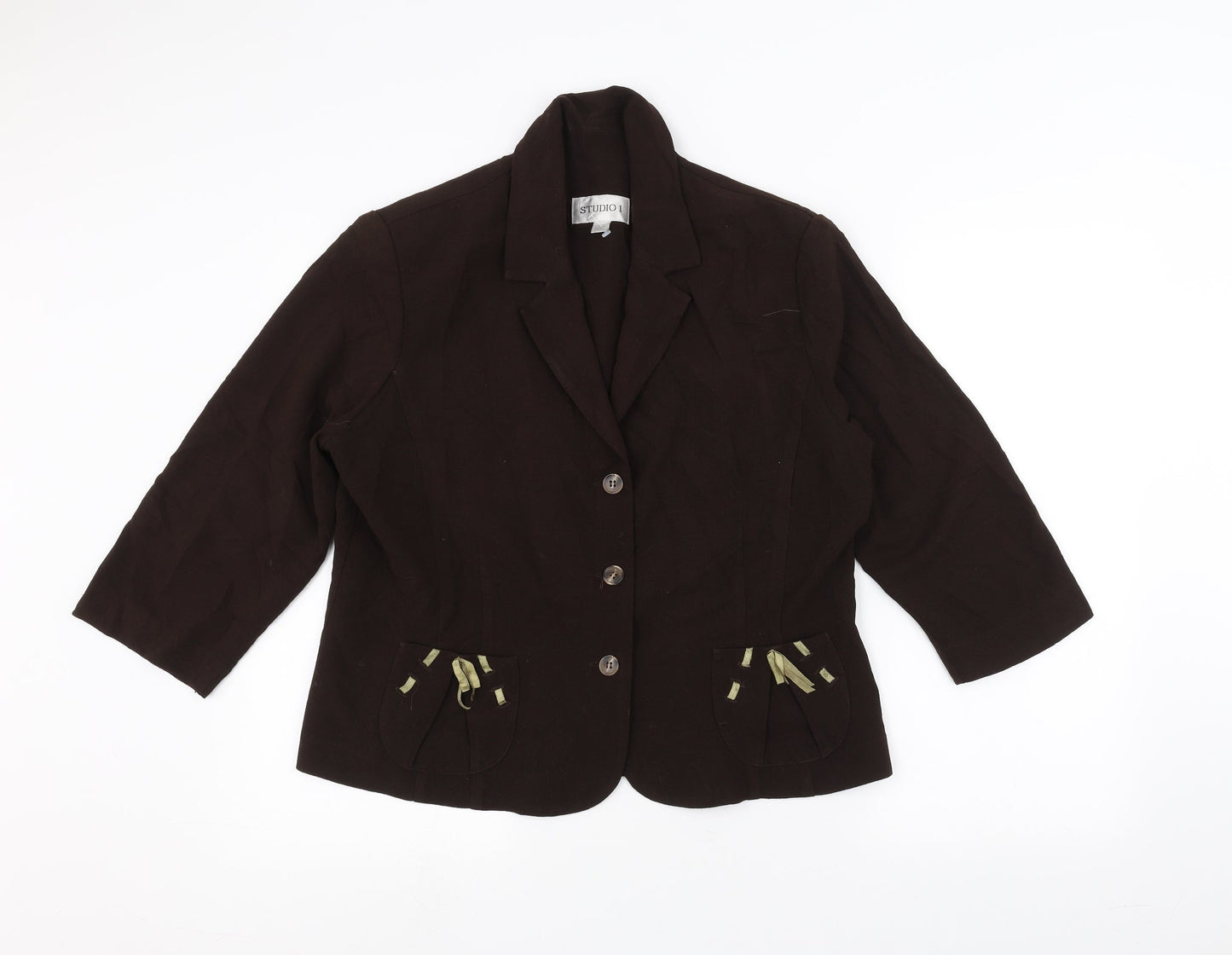 Womens UK Size 16 Studio Brown Jacket