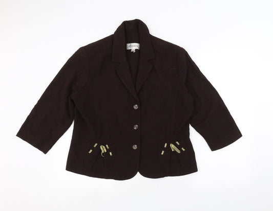 Womens UK Size 16 Studio Brown Jacket