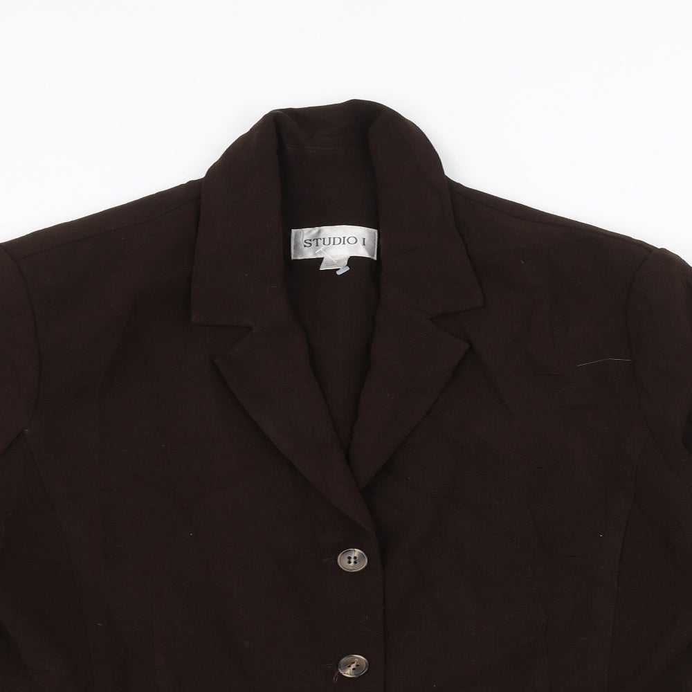 Womens UK Size 16 Studio Brown Jacket