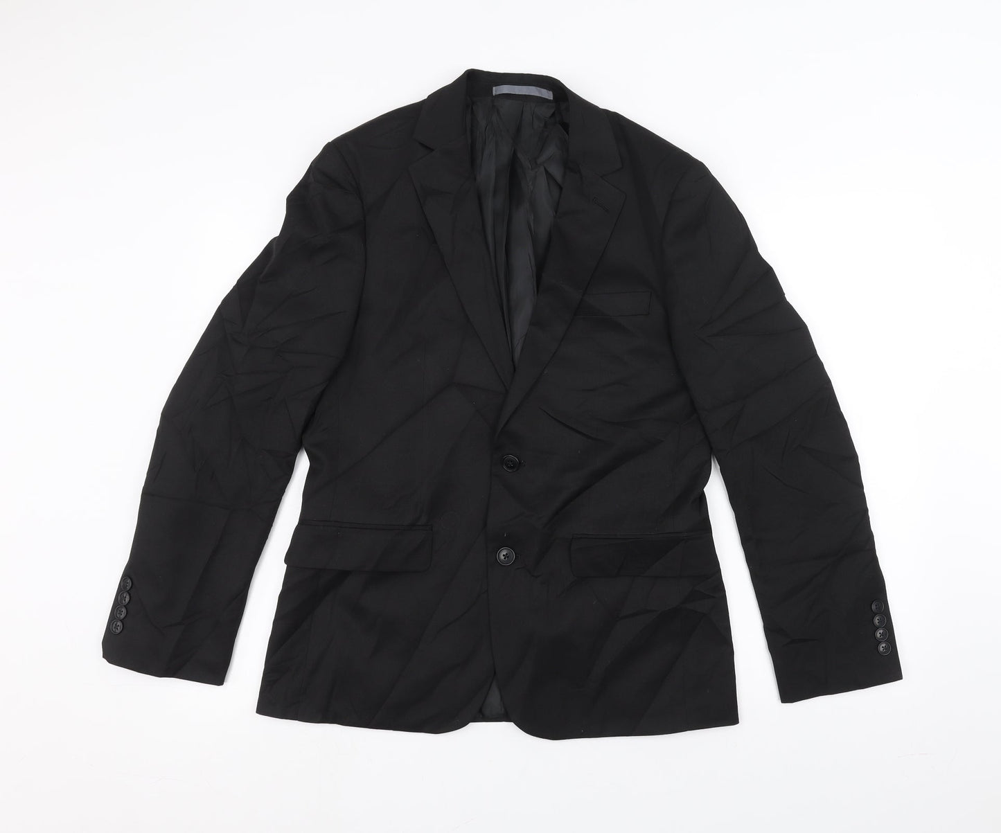 Mens UK Size 38 Marks and Spencer Regular Black Suit Jacket