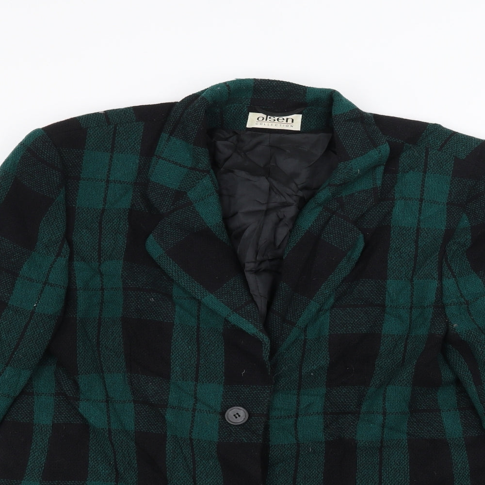 Olsen Womens Green   Jacket  Size 14