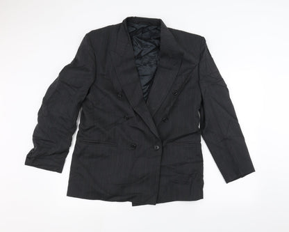 SKAPES Mens Black   Jacket Suit Jacket Size 40
