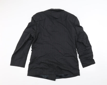 SKAPES Mens Black   Jacket Suit Jacket Size 40