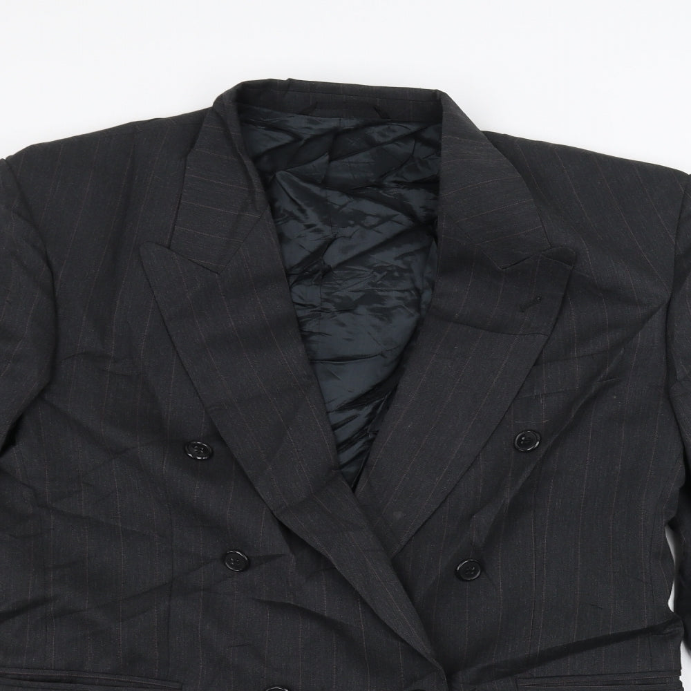 SKAPES Mens Black   Jacket Suit Jacket Size 40