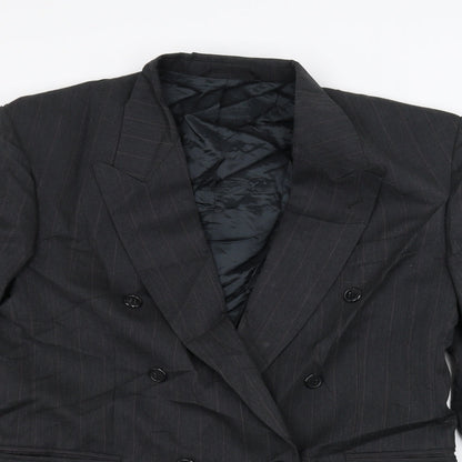 SKAPES Mens Black   Jacket Suit Jacket Size 40