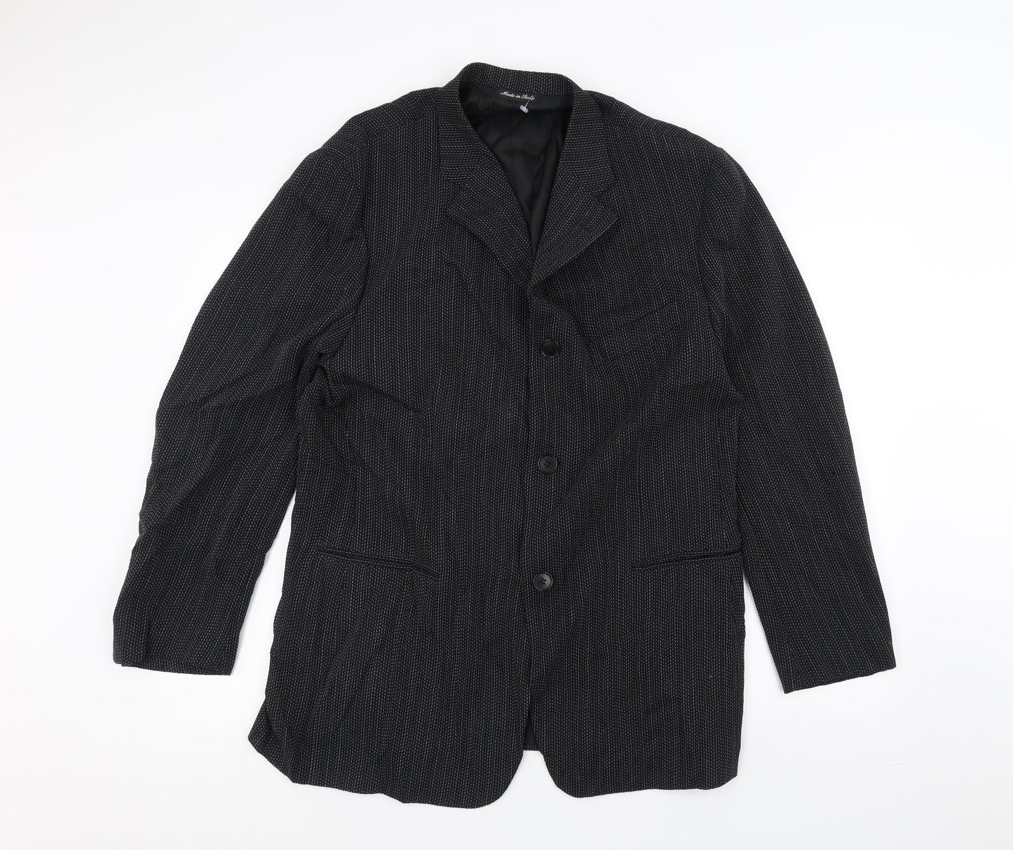 Mens UK Size 42 Preworn Black Jacket