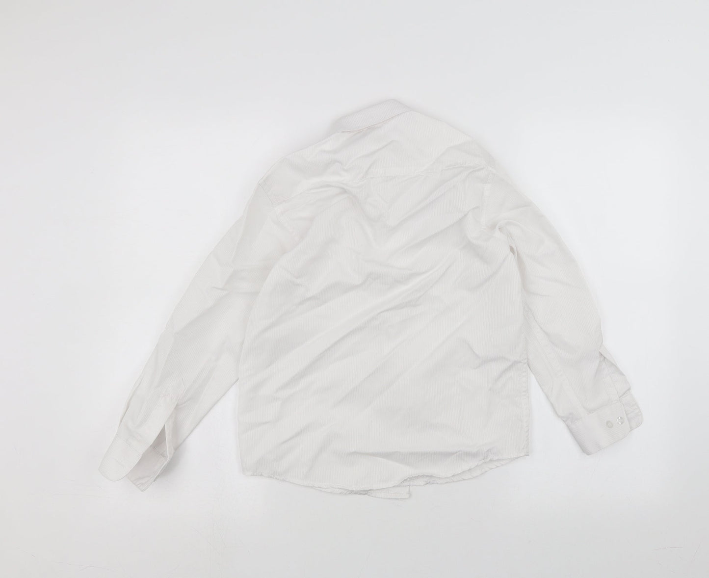 Preworn Boys White   Basic Button-Up Size 9 Years