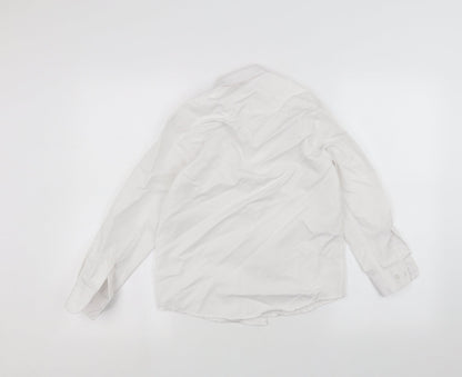 Preworn Boys White   Basic Button-Up Size 9 Years