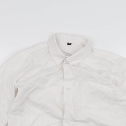 Preworn Boys White   Basic Button-Up Size 9 Years