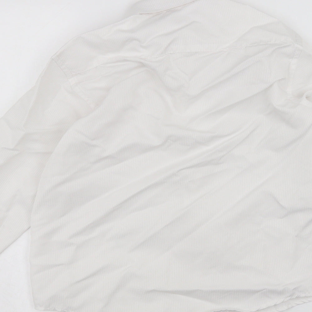 Preworn Boys White   Basic Button-Up Size 9 Years