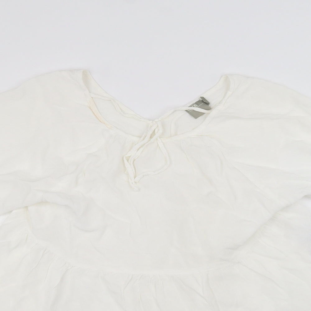 Womens UK Size 8 ASOS White Basic T-Shirt