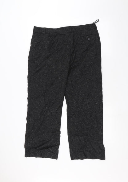 Marks and Spencer Womens Black   Trousers  Size 14 L25 in