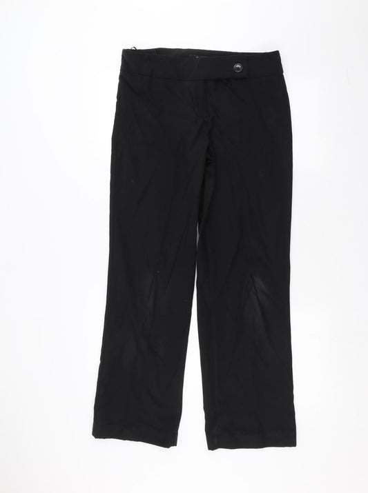 George Womens Black   Trousers  Size 12 L27 in