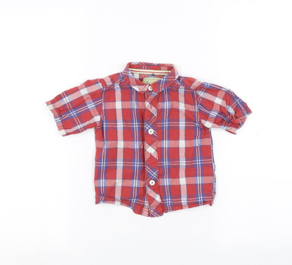 TU Baby Red   Basic Button-Up Size 9-12 Months