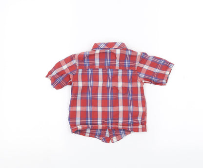 TU Baby Red   Basic Button-Up Size 9-12 Months