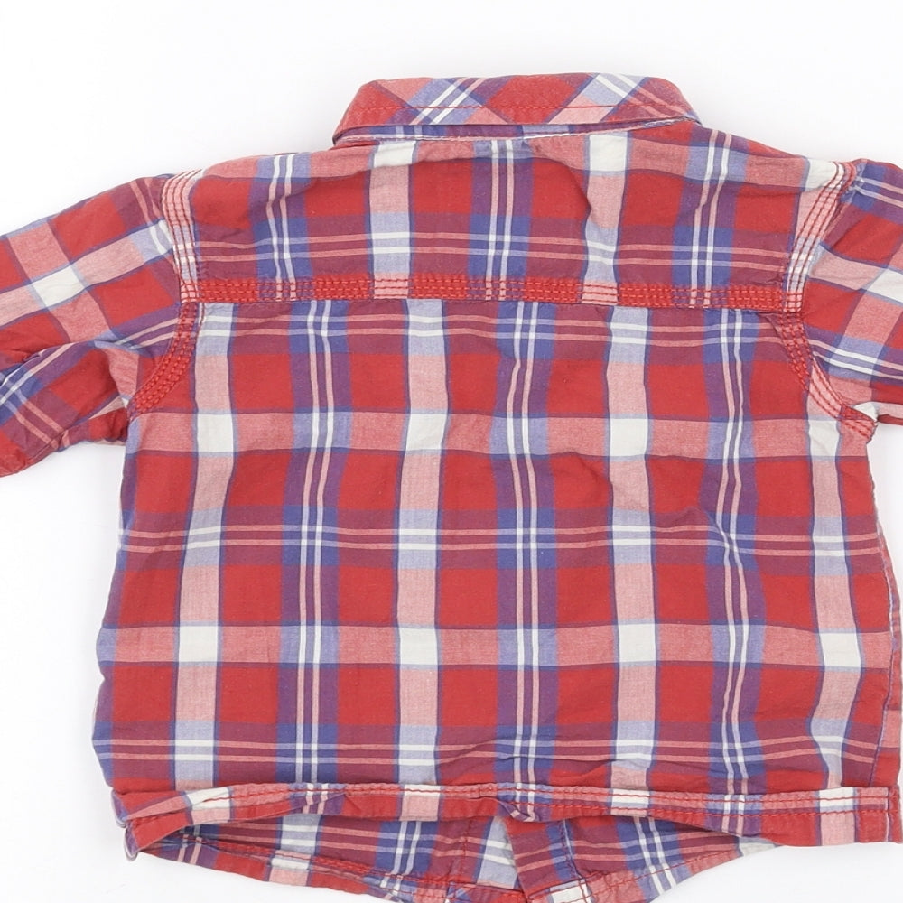 TU Baby Red   Basic Button-Up Size 9-12 Months