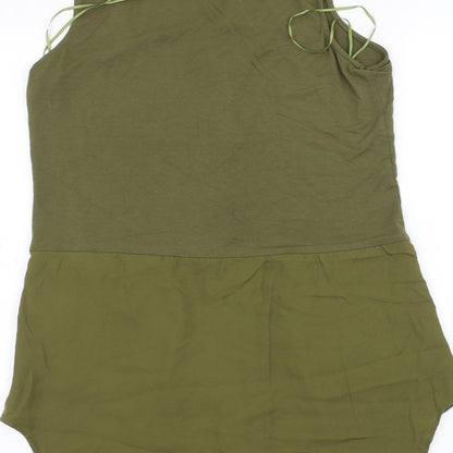 TU Womens Green   Basic Button-Up Size 10