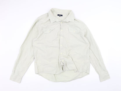 Mens UK Collar Size 2XL Easy Smart Green  Dress Shirt