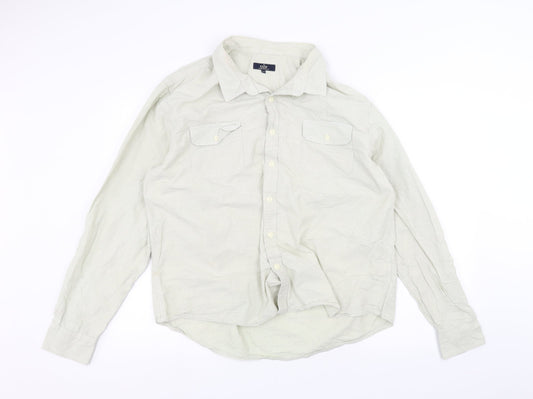 Mens UK Collar Size 2XL Easy Smart Green  Dress Shirt