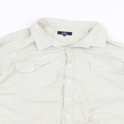 Mens UK Collar Size 2XL Easy Smart Green  Dress Shirt