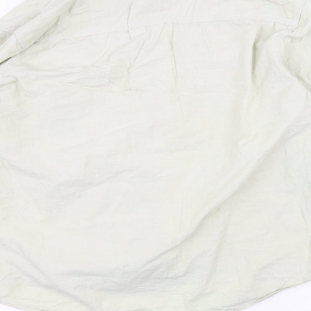 Mens UK Collar Size 2XL Easy Smart Green  Dress Shirt