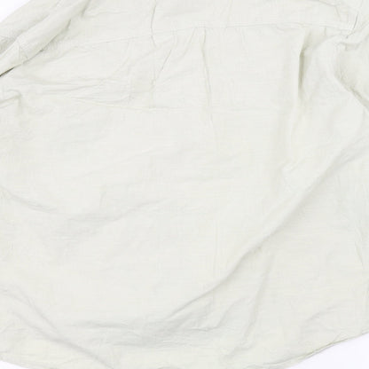Mens UK Collar Size 2XL Easy Smart Green  Dress Shirt