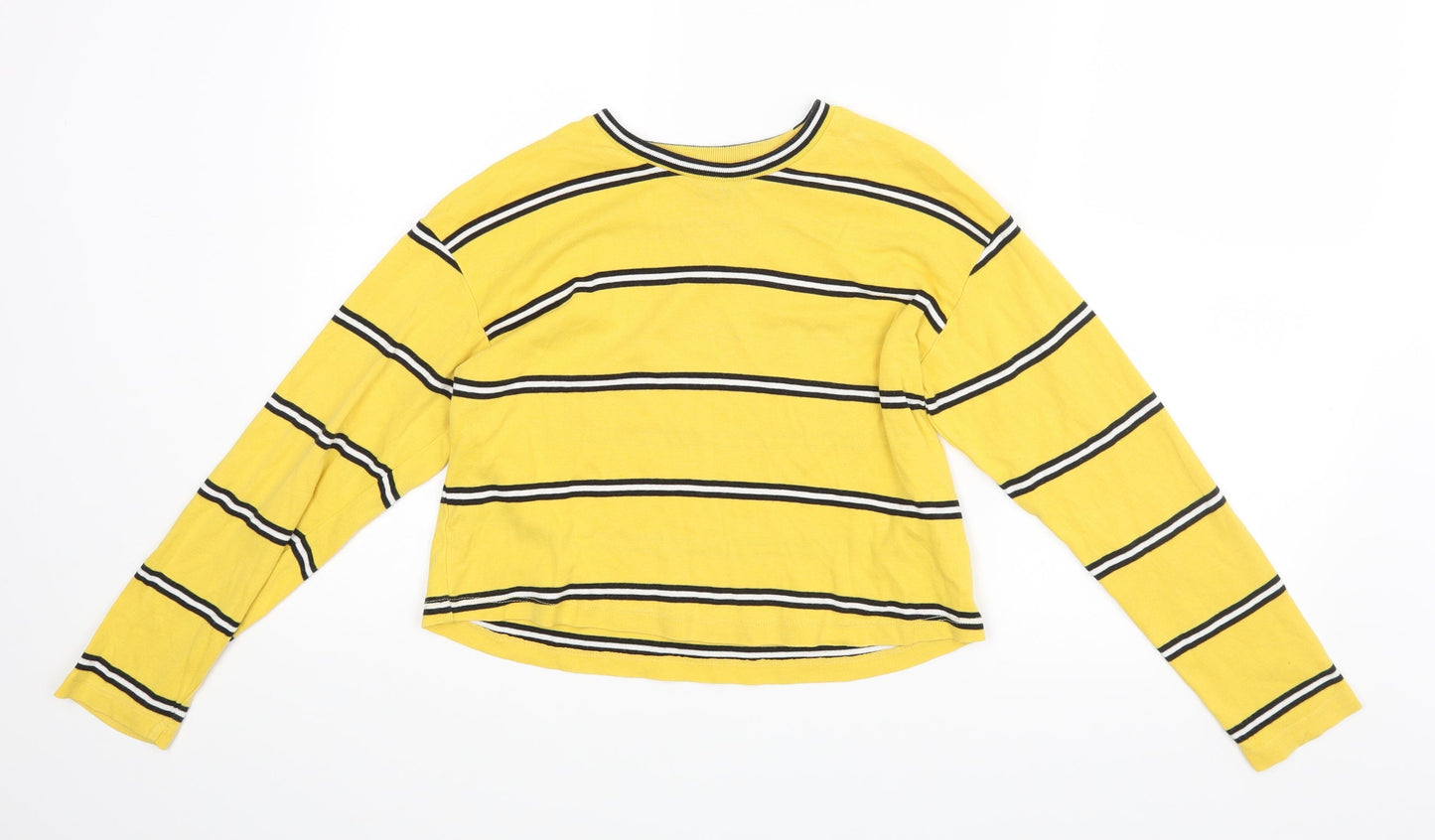 Womens UK Size 6 Topshop Yellow  T-Shirt