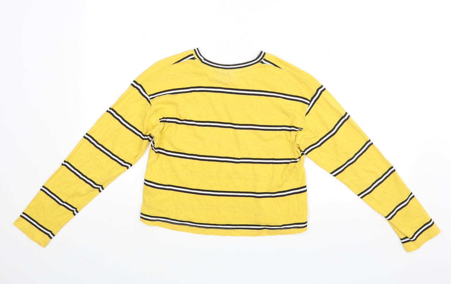 Womens UK Size 6 Topshop Yellow  T-Shirt