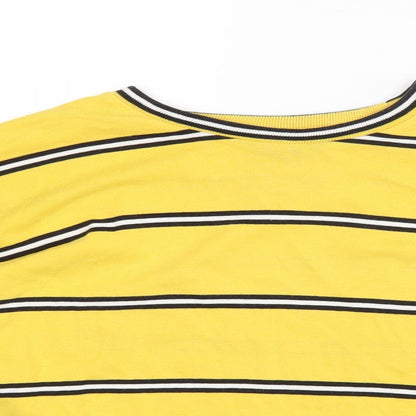 Womens UK Size 6 Topshop Yellow  T-Shirt