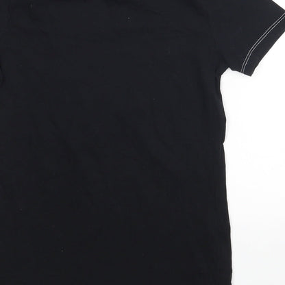 Womens UK Size 6 New Look Black Basic T-Shirt