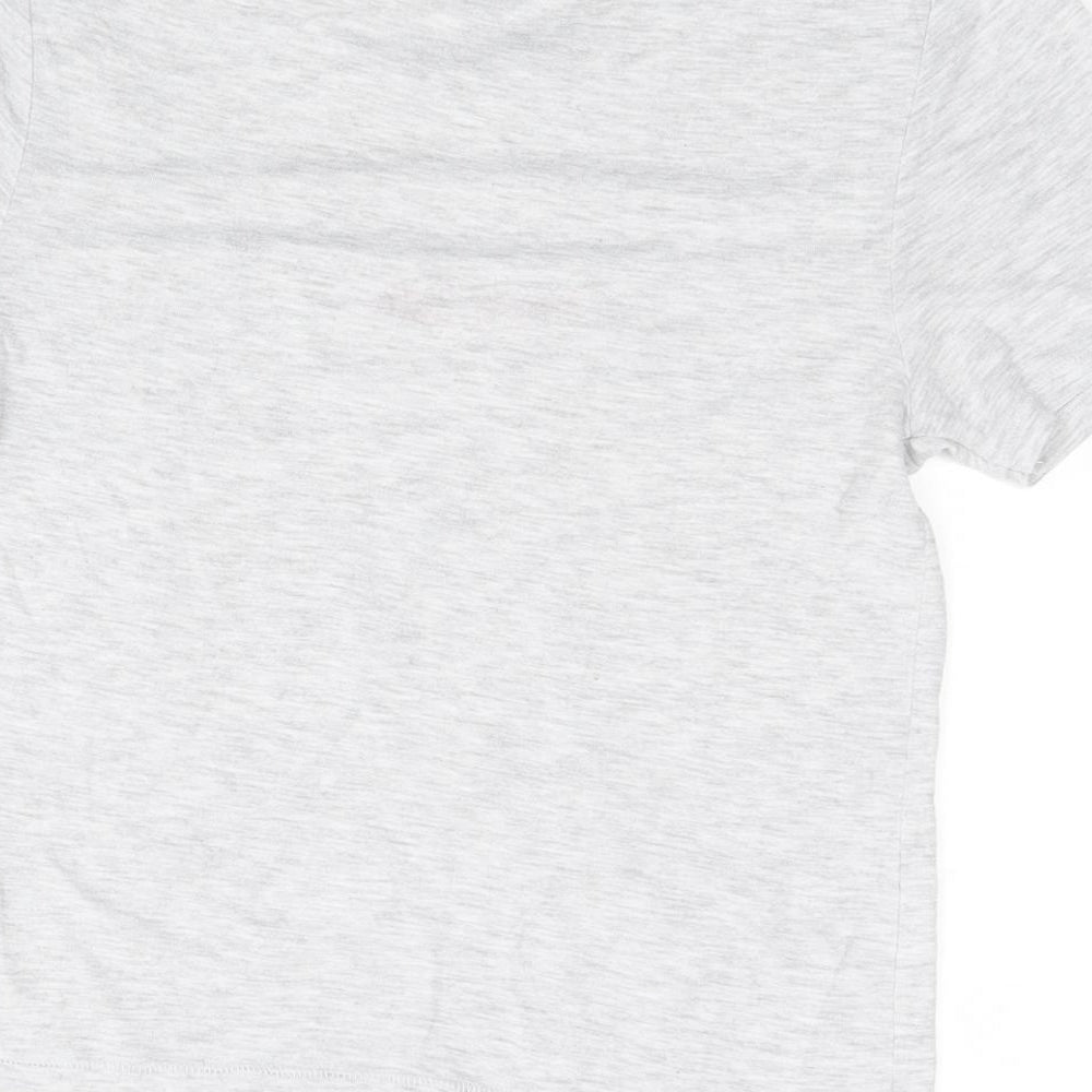 Womens UK Size 6 Topshop Grey Basic T-Shirt