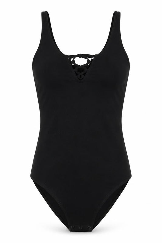 Womens UK Size XS H&M One-Piece Black Playsuit