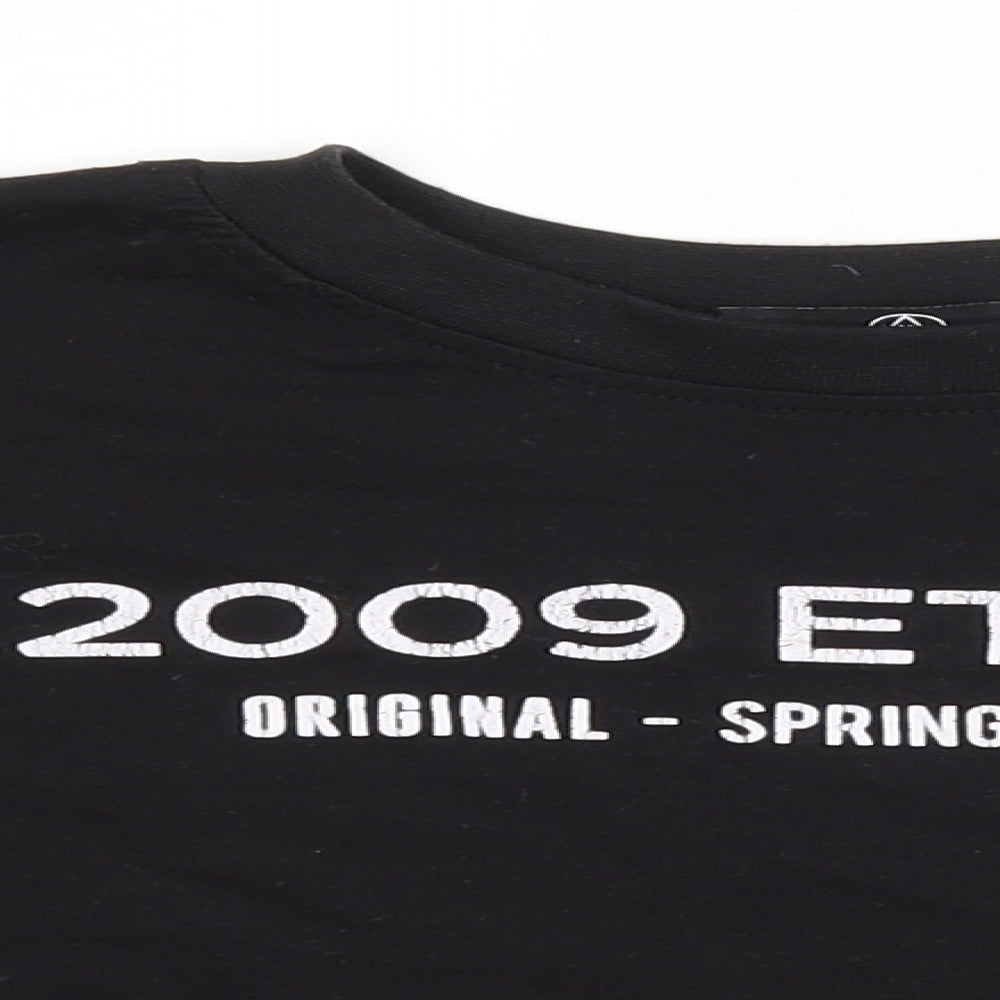 Womens UK Size 8 Atmosphere Black Basic T-Shirt